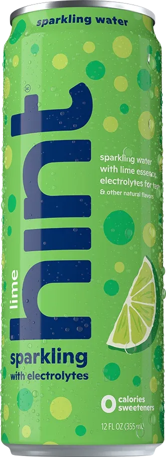 hint sparkling with electrolytes - lime