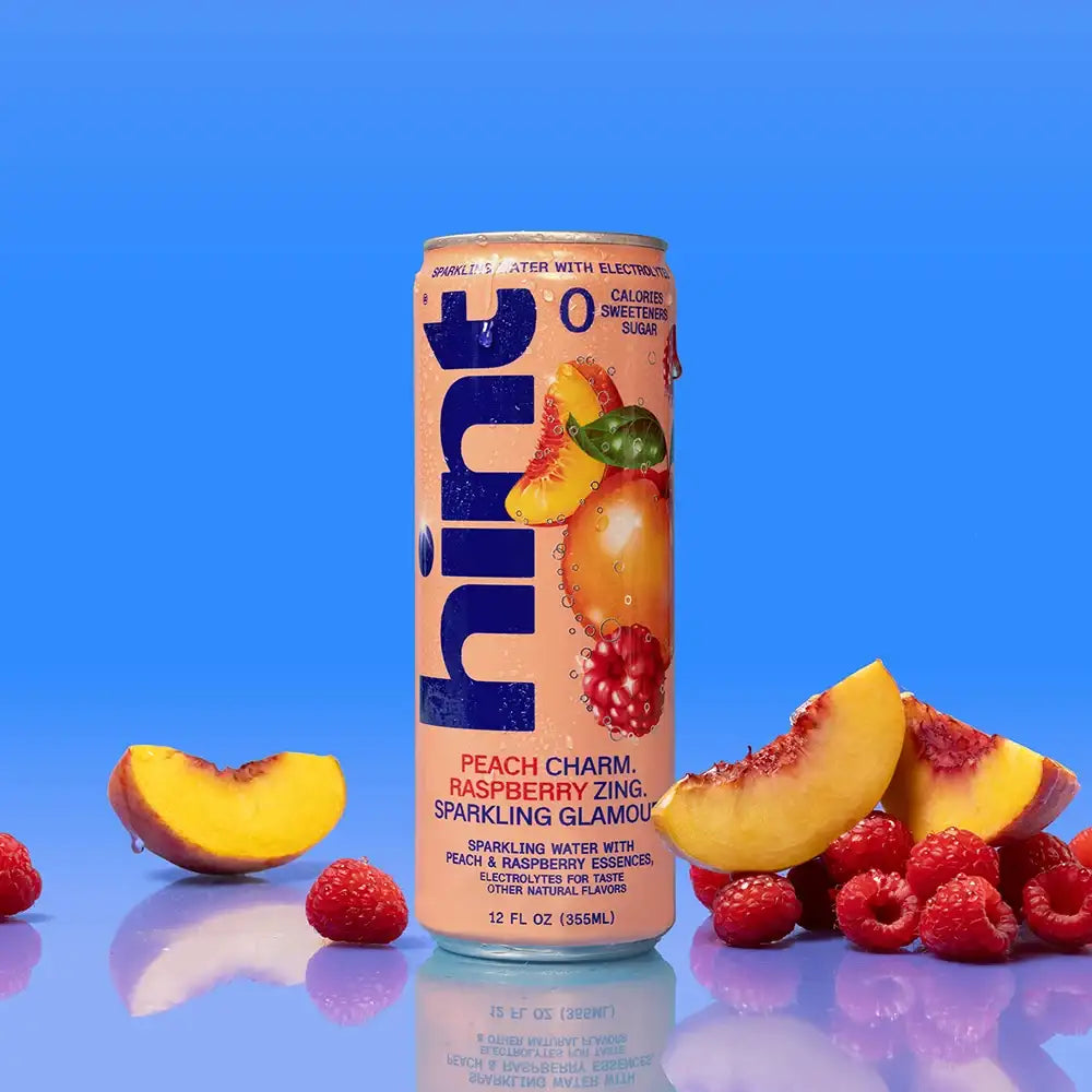 hint sparkling with electrolytes - peach raspberry