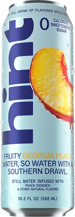 hint® Georgia Peach water - 12 pack 19.2oz still cans